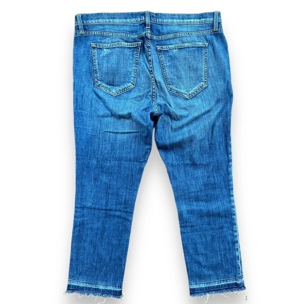 Current Elliot Cropped Straight Jeans With Released Hem in Jodie Destroy | 31